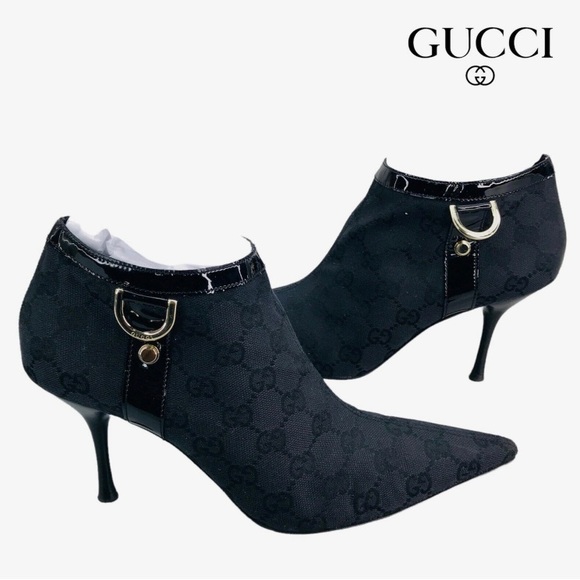 Gucci GG canvas monogram booties - Picture 3 of 4